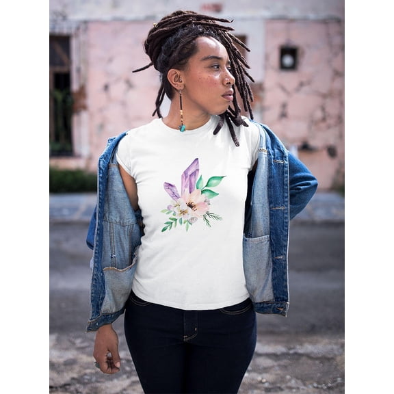 Flowers With A Purple Crystal Tee Women's -Image by Shutterstock