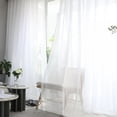 thumbnail image 4 of Solid Translucent Thin Window Screen White Window Screen Modern Minimalist Breathable - 2 Panels 52"*63", 4 of 8