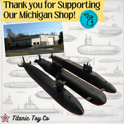 3-Pack 12-Inch Submarine Models – Typhoon-Class, Lafayette-Class, and Sturgeon-Class Replicas – Naval and Military Collector Models, Desk Display, Historical Maritime Toys