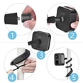thumbnail image 2 of Graflsoa Blink XT & XT2 Flat Magic Strap with Nut Adapter, Compatible with Blink Indoor, Black Silicone Mounting Kit, 2-Pack (DF3033+DF1002), 2 of 6