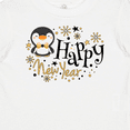 thumbnail image 4 of Inktastic Happy New Year with Cute Penguin Boys or Girls Baby T-Shirt, 4 of 5