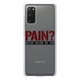thumbnail image 1 of DistinctInk Clear Shockproof Hybrid Case for Galaxy S20 ULTRA / 5G (6.9" Screen) - TPU Bumper Acrylic Back Tempered Glass Screen Protector - Pain? Never Heard of Her, 1 of 2