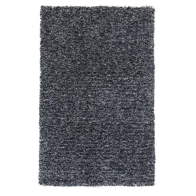 HomeRoots 352645 Tapis en Polyester Noir Chiné 5 x 7 Pi