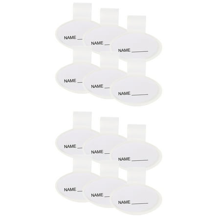 2 Count Name Tags for Identification Clip Labels Badge Holder