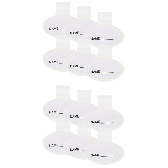 2 Count Name Tags for Identification Clip Labels Badge Holder