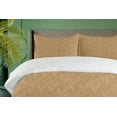 thumbnail image 4 of Ambesonne Polka Dots Duvet Cover Sets, Circles in Chevron Style, 2-King, Camel Dimgray, 4 of 7