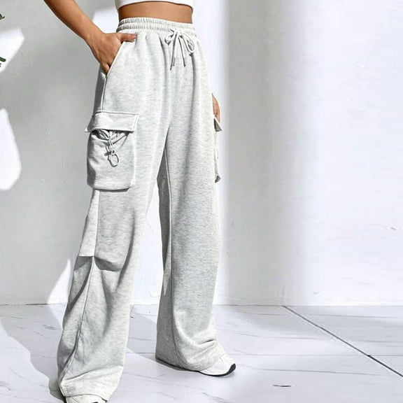 Aloohaidyvio Sweatpants for Women Wide Leg Long Pant Loose Sweatpants High Waist Casual Athletic Pant Workout Joggers Pant