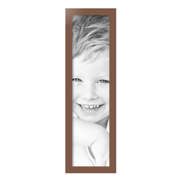 ArtToFrames 8" x 31" Walnut Picture Frame, 8x31 inch Brown MDF Poster Frame (WOM-4296), Pack