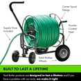 thumbnail image 3 of Yard Butler 4 Wheel Heavy Duty Steel Hose Truck Holds 400 Feet of Hose, 3 of 12