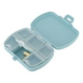 thumbnail image 6 of Unique Bargains 1 Pc Pill Case 6 Grid Portable Mini Pill Box Blue, 6 of 6