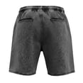 thumbnail image 5 of JoveMarine Men's Casual Summer Shorts, Versatile Solid Color Shorts for Daily Work and Beach, Lightweight Breathable Elastic Waist Shorts Black L, 5 of 6