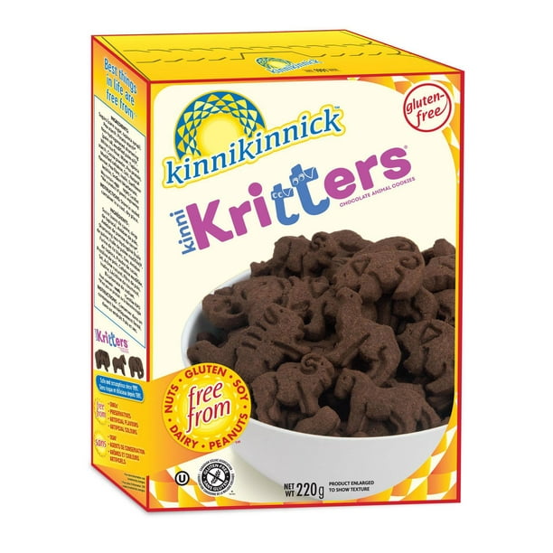 Biscuits animaux au chocolat de Kinnikinnick 220 GR