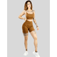 thumbnail image 4 of Set De Dos Conjunto Deportivo Unitalla Casual Mujer Short y Blusa Stretch Comodidad y Estilo, 4 of 5