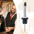 thumbnail image 3 of Juego de escurridores de botellas de acero inoxidable con tapones antipolvo de goma, 72 unidades, 3 of 7