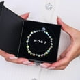 thumbnail image 3 of Aurora Burst | Silver | Galaxy Glass Bead Bracelet, 3 of 8