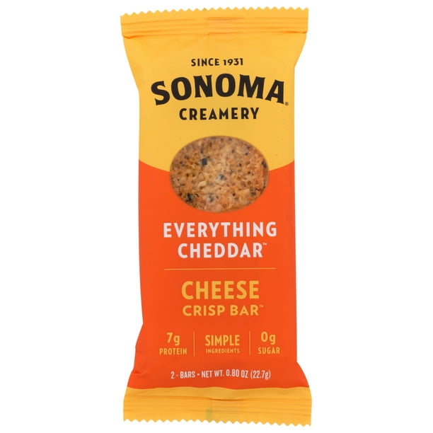 (12 Pack) Sonoma Creamery Cheese Crisp Bars, Everything