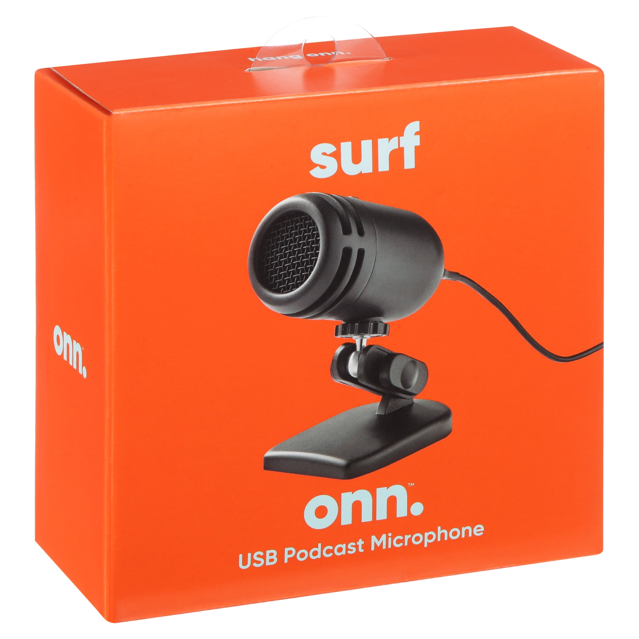 onn. USB Podcast Microphone with Cardioid Recording Pattern
