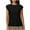 Black, variant on Plebaso Women's Cap Sleeve Tops Pleated Loose Casual Tank Top Crew Neck Sleeveless Shirts for Women
