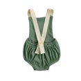 thumbnail image 3 of Mialoley Newborn Summer Ribbed Romper, Baby Girl Sleeveless Rainbow Pattern Square Collar Button Playsuit, 3 of 6