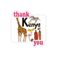 thumbnail image 1 of Kenya National symbol Landmark Pattern Thank You Stickers Quote Grateful, 1 of 3
