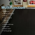 thumbnail image 5 of 60 PCS Interlocking Deck Tiles 12" x 12", Plastic Patio Tiles Outdoor Flooring Deck Tiles, Waterproof Outdoor All Weather, Floor Tiles for Balcony Backyard Porch Indoor Outdoor, Black(Rosette Pattern), 5 of 11