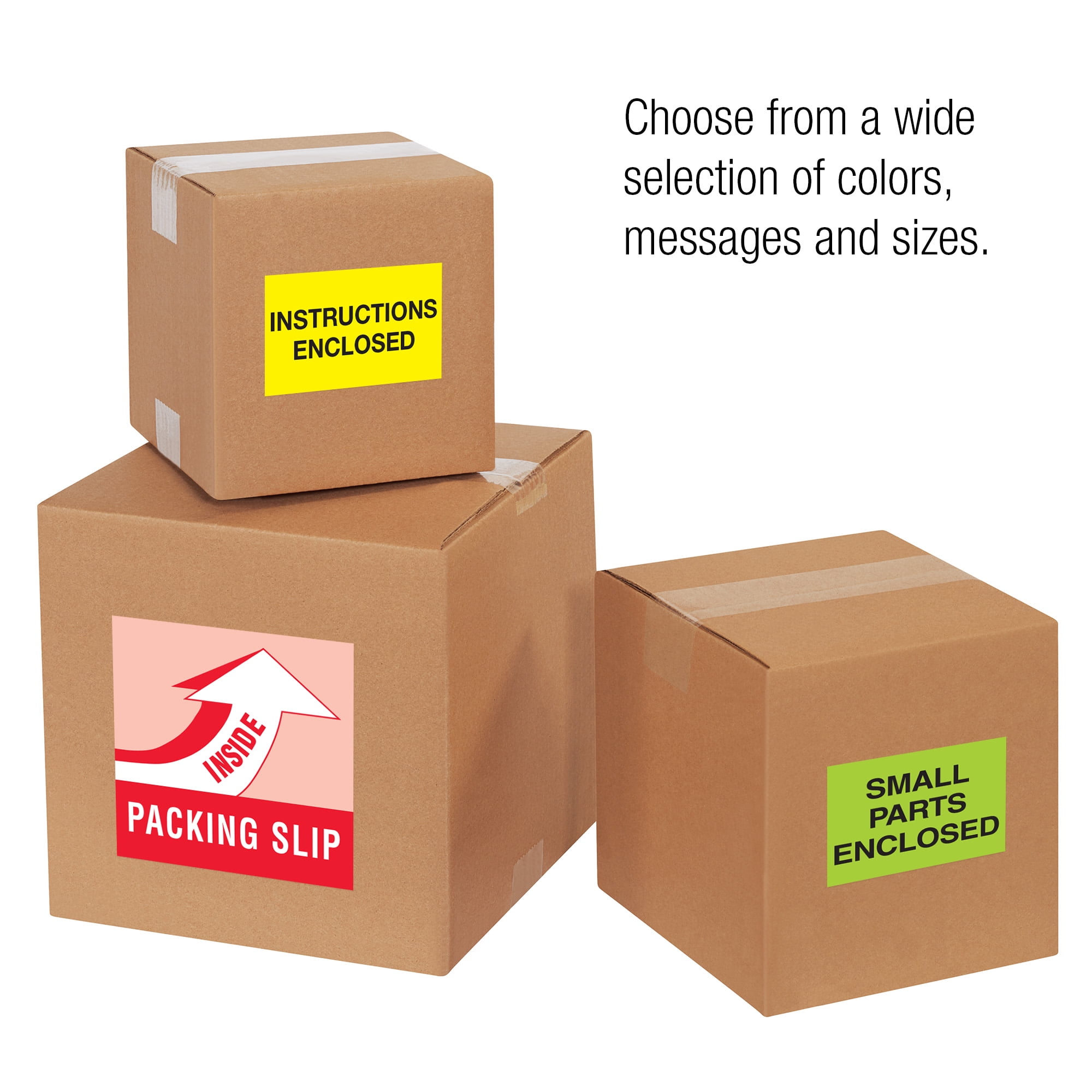 Tape Logic® Preprinted Shipping Labels, DL1209, Instructions Enclosed, Rectangle, 2" x 3", Fluorescent Yellow, Roll Of 500