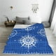 thumbnail image 5 of Balery Compass Manta de Felpa Suave y Acogedora – Cobija de Franela Aterciopelada para Cama, Lavable y Cálida para Sofá, Mascotas, Transpirable-40"x30", 5 of 7