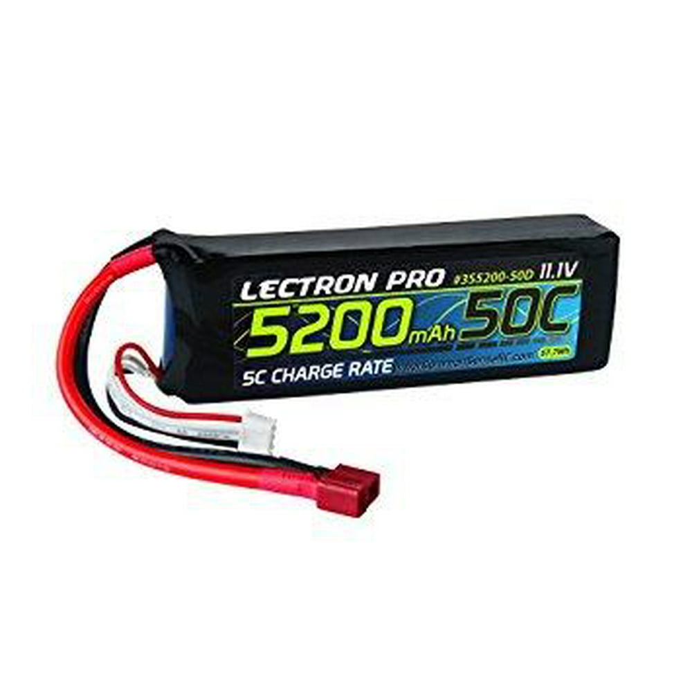 Lectron Pro 11.1V 5200mAh 50C Lipo Battery with DeansType Connector