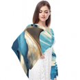 thumbnail image 4 of Dolphin Chiffon Hair Scarf for Women, Lightweight Breathable Silk Scarf, 180*73 inches, Head Wrap for Summer and Fall Fashion, 4 of 6