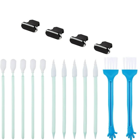 GJX l Antidust Plugs Cleaner Brushes, Phone Speaker Cover Phone Charger Cover Compatible with iPhone 16/15/14 Pro Max/15/14/13 Pro/13, Included Phone Cleaning Kit for Charging Port, 16 Pcs