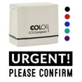 thumbnail image 2 of Printtoo Urgent Please Confirm Self Inking Rubber Stamp Pre-Inked Office Stamp- Home Office Business Stationery, 47 x 20 mm Purple, 2 of 7