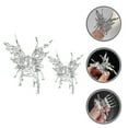 thumbnail image 3 of Hair Barrettes for Girls 2Pcs Silver Color for Exercise Assistance and Cooking, 3 of 5
