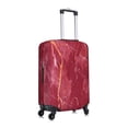 thumbnail image 3 of Balery Luggage Cover Abstract Red Marble With White And Gold Texture Abstract Background Print Suitcase Covers for Luggage Elastic Washable Suitcase Protector Fits 18-32 Inch Luggage-Small, 3 of 9
