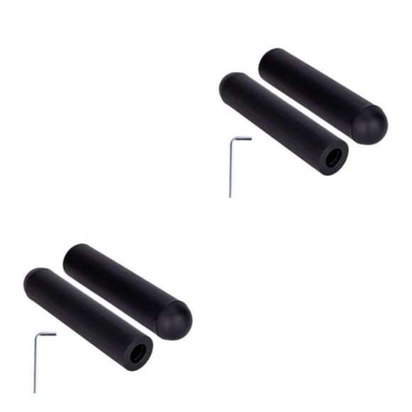 Sonducket 2 piezas de manguito de adaptador de barra de pesas con llave en forma de L para levantamiento de pesas cabeza de bola de 48mm x 200mm cabeza de bola de 48 mm x 200 mm 2Conjunto