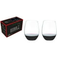 thumbnail image 2 of Riedel O Wine Tumbler Stemless Cabernet or Merlot Wine Glass, Set of 2, Clear, 2 of 6