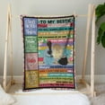 thumbnail image 6 of to My Bestie Blanket 60"x50", Bestie Gifts for Her, BFF Best Friend Blankets for Women Female Friends, Friendship Birthday Gifts for Soul Sister Bestie Unbiological Sisters Throw Blanket, 6 of 6