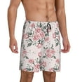 thumbnail image 2 of Wukai Rose Flowers Men’s Short Pajama Pants With Pockets Soft Sleep Pj Shorts for Men-XX-Large, 2 of 6