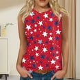 thumbnail image 2 of WZXFASHION Haut Imprimé Été Gilet pour Femme 2025 Décontracté Col Rond Gilet Rabais de 50 % Liquidation T-shirt à Manches Courtes pour Femme, 2 of 4