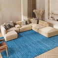 thumbnail image 3 of SAFAVIEH Vision Adrasteia Overdyed Solid Area Rug, 8' x 10', Blue - Large - Modern Design, Blue, Non-Shedding & Easy Cleaning, Ideal for Living Room, Bedroom, Dining Space, 3 of 16