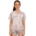 thumbnail image 1 of HITIME Pijama para Mujer de Seda de Leche Talla XL, Conjunto de Short y Playera, Tela Ultra Suave y Transpirable, Comodidad de Lujo para Dormir o Lounge, 1 of 7