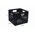 thumbnail image 3 of Ramtuff Caisse de lait noire, 13'' x 13'' x 11'' (6.5gal), 3 of 3