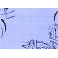 thumbnail image 1 of Ahgly Company Machine Washable Indoor Rectangle Solid Blue Modern Area Rugs, 7' x 9', 1 of 4
