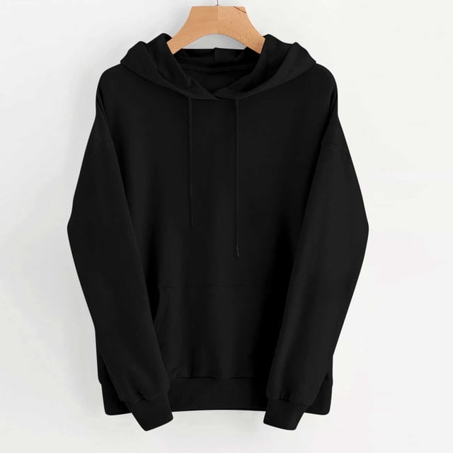 Sweat à Capuche Femme Manches Longues Chandail en Molleton Haut Long Chandails en Molleton pour Femmes