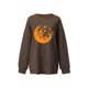 thumbnail image 1 of TRKIYQC mujer moda Halloween polar sudadera esqueleto calabaza murciélago Luna Castillo fantasma estampado cuello redondo manga larga jerséis Tops TRKIYQC moda, 1 of 6