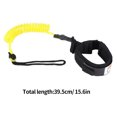 thumbnail image 3 of relayinert Kayak Paddle Rope Anti-lost Coiled Spring Leash Surfboard Leg Foot Ankle Rope Surfing Accessory, Yellow, 3 of 8