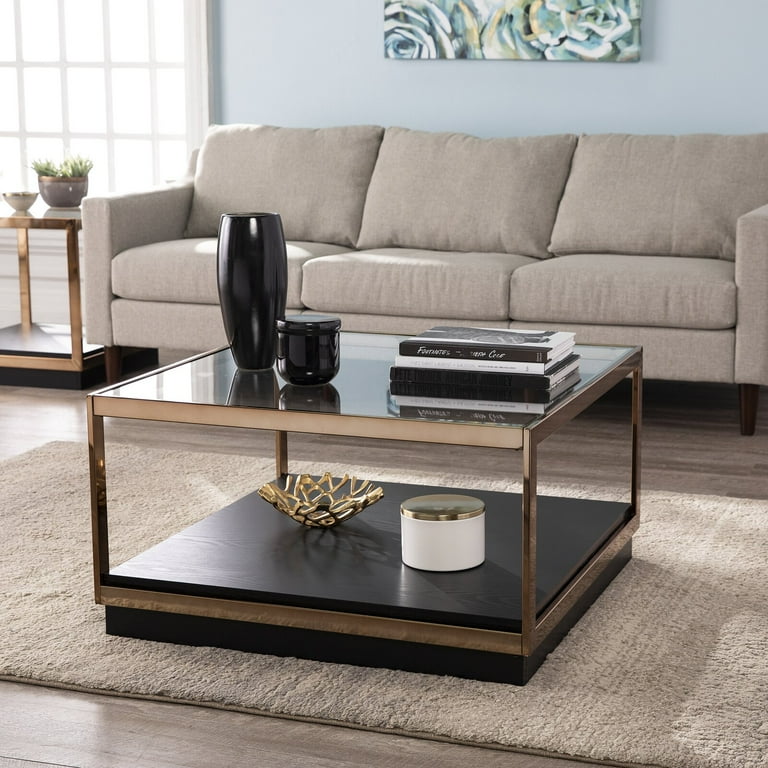 Lexina frame coffee table with storage deals