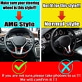 thumbnail image 2 of For Mercedes-BenzC/E/CLA-CLASS W204 W212 W117 C172 C218 2012-14 AMG Style Steering Wheel Trim Cover, 2 of 10