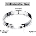 thumbnail image 5 of 3mm 14K Gold Filled Rings for Women Girls Dainty Gold Stacking Stackable Band Thin Gold Thumb Pinky Finger Ring Non Tarnish Comfort Fit Size 4 to 11, 5 of 5