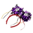 thumbnail image 4 of Accesorios Únicos 1 Pc Diadema de Patrón de Mano Esqueleto para Halloween Rojo Púrpura, 4 of 6