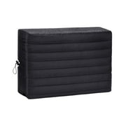 Qiopertar Waterproof Window AC Cover, Outdoor Air Conditioner Protective Cover, Durable Polyester Weatherproof Dustproof Unit Guard for Year-Round Protection, Black